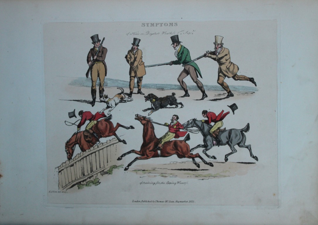 Henry Alken - Etching from Symptoms of being amused 1822