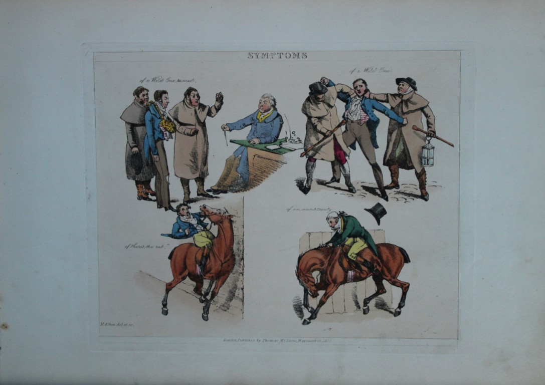 Henry Alken - Etching from Symptoms of being amused 1822