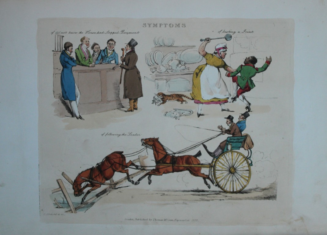 Henry Alken - Etching from Symptoms of being amused 1822