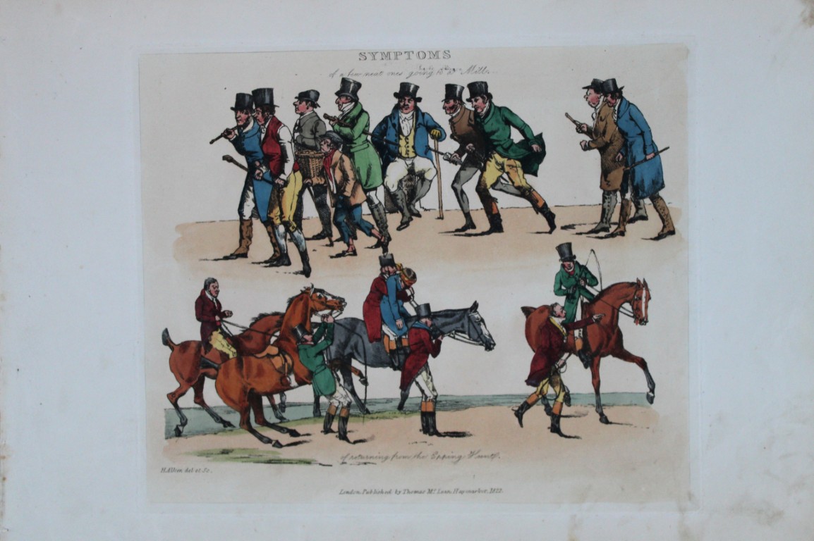 Henry Alken - Etching from Symptoms of being amused 1822