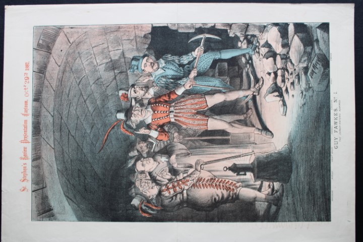 Tom Merry political cartoon - Guy Fawkes No. 1 1887