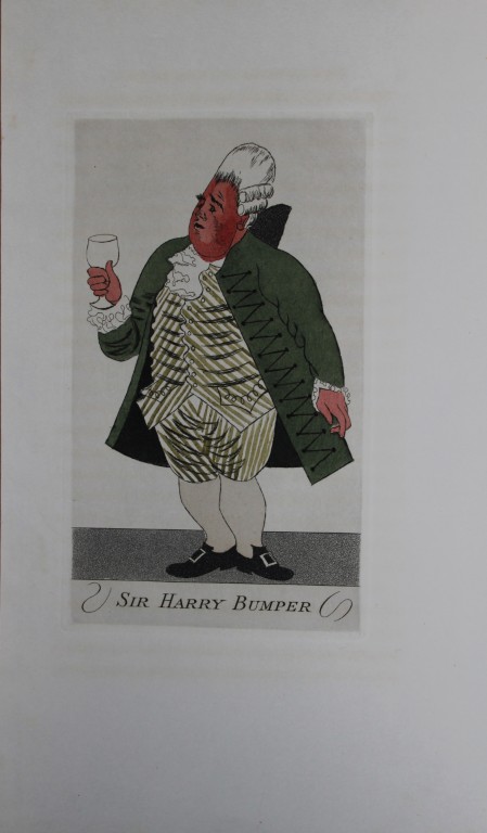 R Ben Sussan - 2 hand-coloured etchings from The School for Scandal by Sheridan 1934