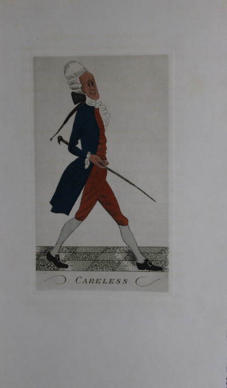 R Ben Sussan - 2 hand-coloured etchings from The School for Scandal by Sheridan 1934