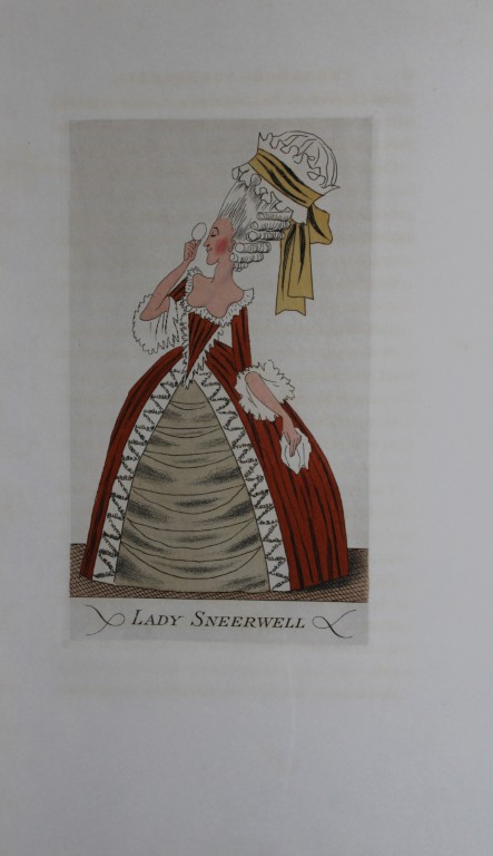 R Ben Sussan - 2 hand-coloured etchings from The School for Scandal by Sheridan 1934
