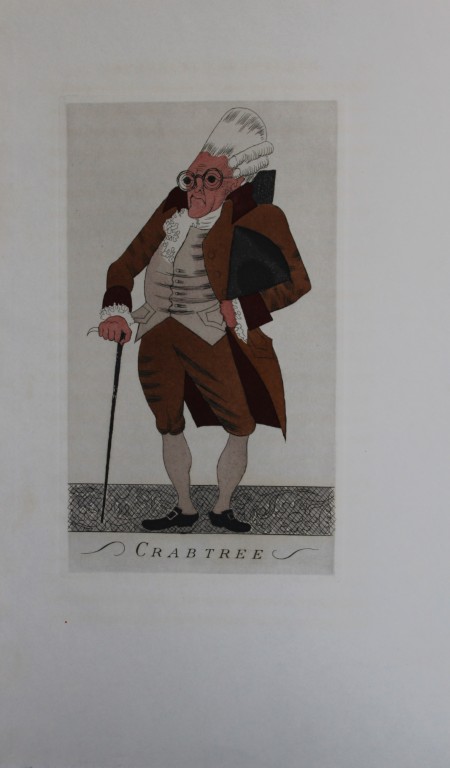 R Ben Sussan - 2 hand-coloured etchings from The School for Scandal by Sheridan 1934