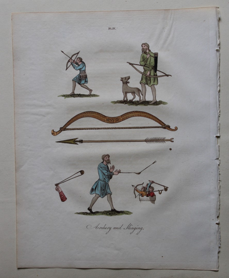 Joseph Strutt - Archery and Slinging 1801