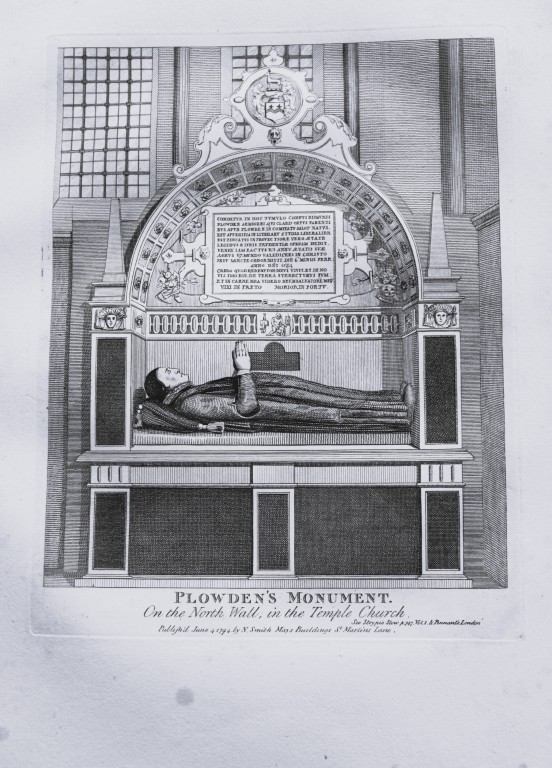 John Thomas Smith - Engraving of Plowden's Monument, London 1791