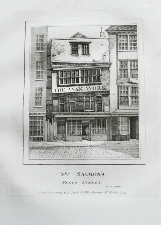 John Thomas Smith - Engraving of Waxworks, London 1791