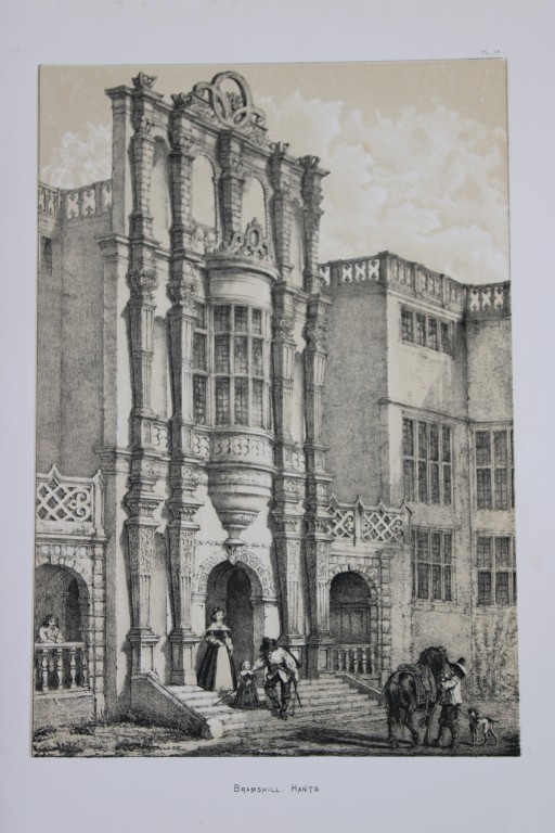 Nash J - Lithograph of Bramshill, Hants  1869