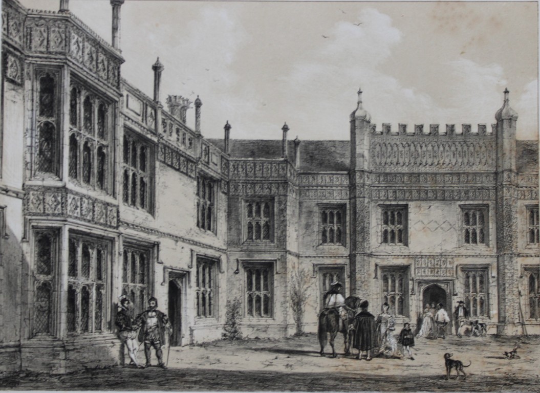 Nash J - Lithograph of Sutton Place, Surrey  1869