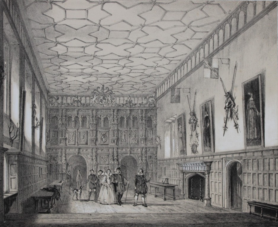Nash J - Lithograph of Knowle, Kent 1869