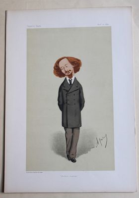 AC Swinburne by Ape - Before Sunrise 1874. This print was drawn by the Italian artist Carlo 