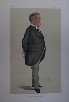 Admiral F B Paget-Seymour CG - The Swell of the Ocean by Spy 1876. This print was drawn by the 