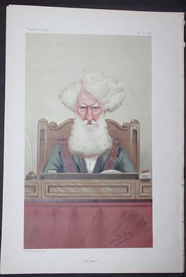 Alderman Sir Robert Carden MP - City justice by Spy 1880. This print was drawn by the British 