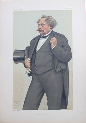 Alexandre Dumas - French fiction by T 1879. This print was drawn by the French artist Theobald 