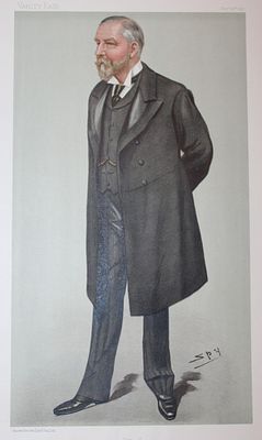Alfred Cooper FRCS - Alfred by Spy 1897. This print was drawn by the British artist Sir Leslie 