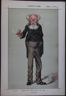 Anthony Trollope - A Novelist by Spy 1873. This print was drawn by the British artist Sir Leslie 