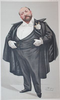Augustus Henry Glossop Harris - Drury Lane by Spy 1889. This print was drawn by the British 