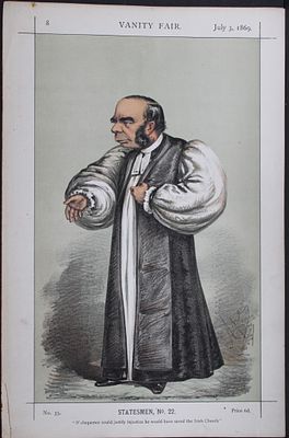 William Connor Magee, Bishop of Peterborough - He would have saved the Irish Church by Ape 1869. 
