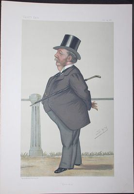 Captain Arthur Gooch - Goochie by Spy 1882. This print was drawn by the British artist Sir 