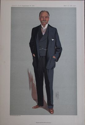 Captain Sir Henry Denison by WH 1912. This print was drawn by the British artist Wallace Hester 