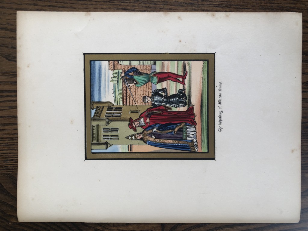 HN Humphreys - Original print from Illuminated Illutrations of Froissart 1844