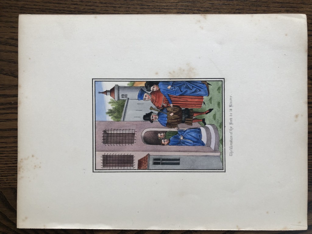 HN Humphreys - Original print from Illuminated Illutrations of Froissart 1844