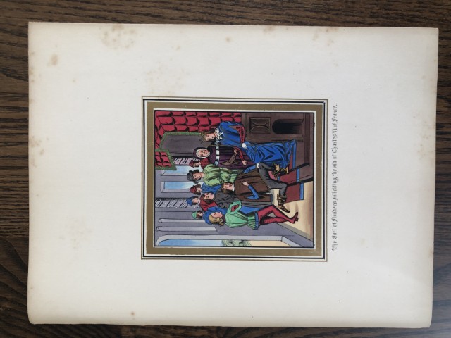 HN Humphreys - Original print from Illuminated Illutrations of Froissart 1844