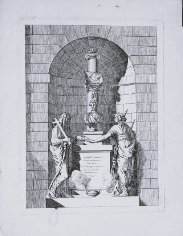 Ferdinand Quaglia - Engraving of monuments in Pere-Lachaise 1775