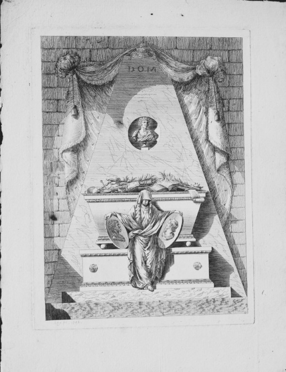 Ferdinand Quaglia - Engraving of monuments in Pere-Lachaise 1775