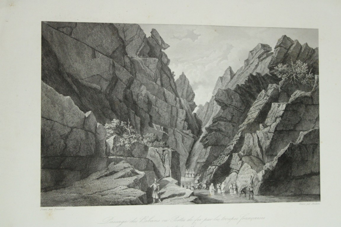 Adrien Dauzats - Passage des Bibans engraved by W Skelton 1840