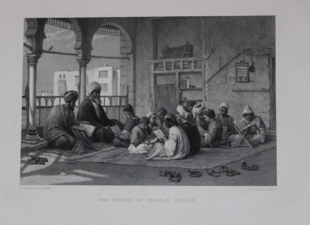 F Goodall - School of Sooltan Hassan engraved by E Goodall 1869