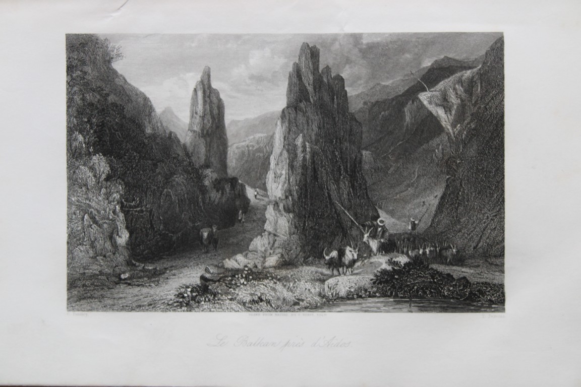 JC Bentley - The Balkans, Ottoman Empire engraving 1855