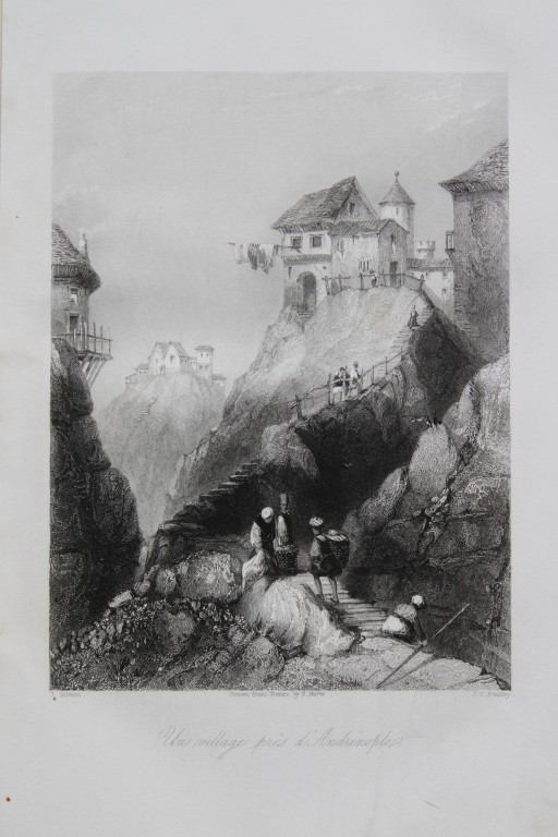 J Salmon - Andrianople, Ottoman Empire engraving 1855