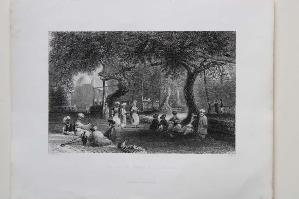 William H Bartlett - Sheikh's House at Zebdane, Syria 1836