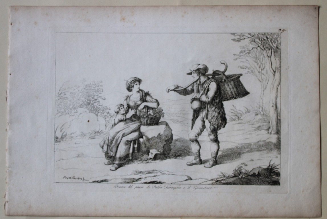 Donna del paese di Pietra Ferrazana by B Pinelli from Costumi Pittoreschi 1809