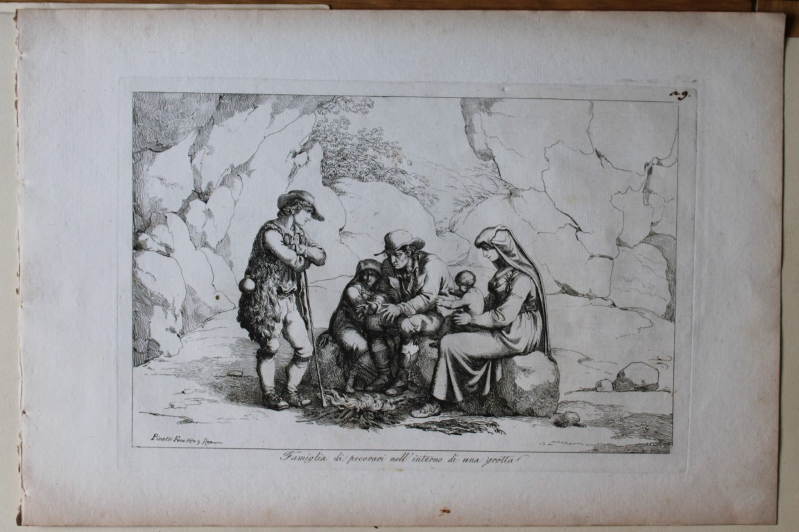 Famiglia di pecorari nell interno by B Pinelli from Costumi Pittoreschi 1809