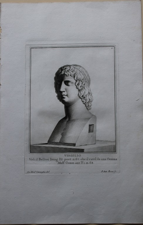 Giovanni Campiglia- Bust of Virgil by PA Pazzi 1741