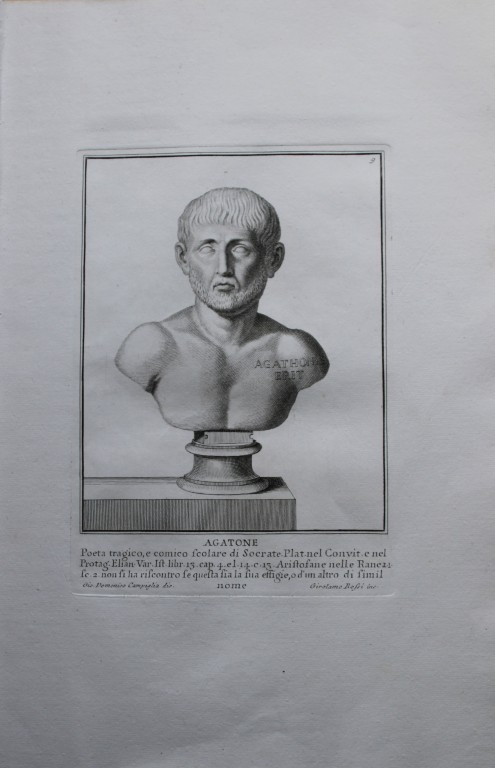 Giovanni Campiglia- Bust of Agathon by Girolami Rossi 1741