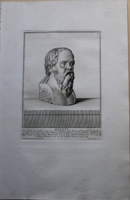 Giovanni Campiglia- Bust of Socrates by Nicola Billy 1741