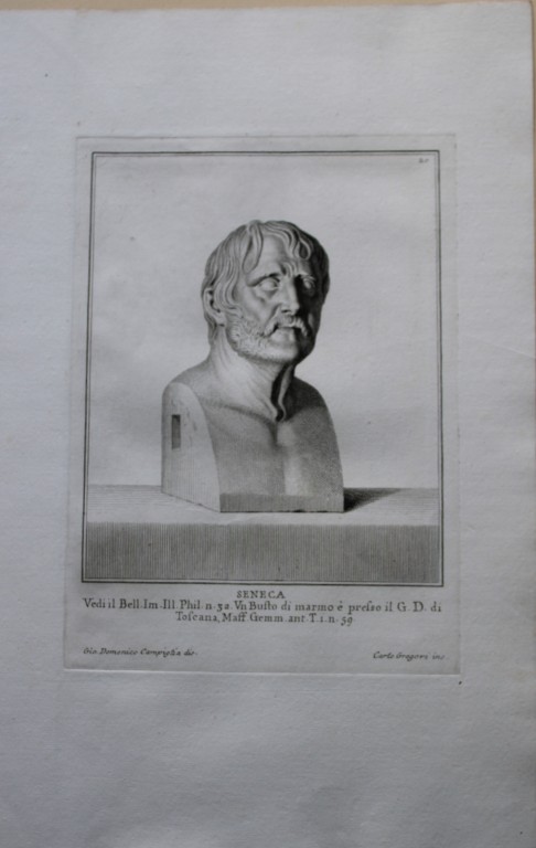 Giovanni Campiglia- Bust of Seneca by Carlo Gregori 1741