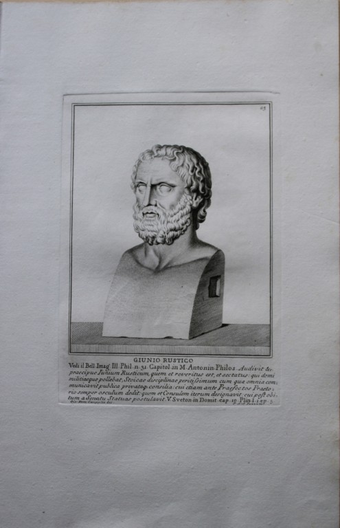 Giovanni Campiglia- Bust of Junius Rusticus by PA Pazzi 1741