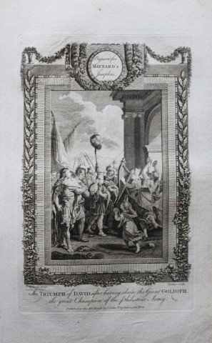 Trepisiani - Triumph of David engraved by Tookey 1785