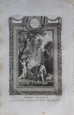 Metz -  Gideon's sacrifice engraved by Heath 1785