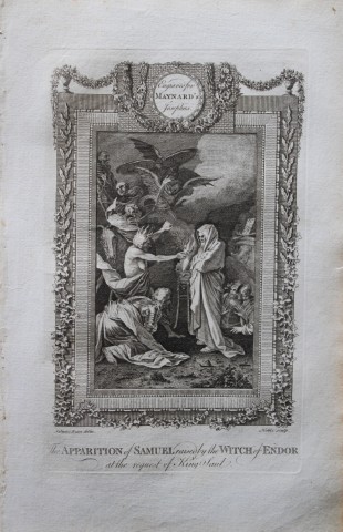 S Rosa -  Apparition of Samuel engraved by Noble 1785