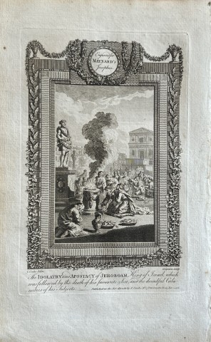 Cooke - Idolatry of Jeroboam engraved by Grignion 1785