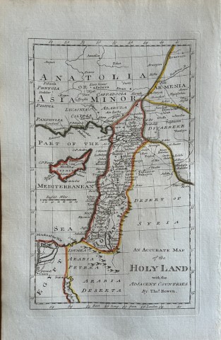 T Bowen - Map of the Holy Land 1785