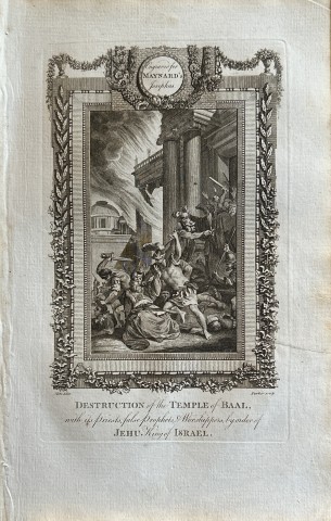 Metz -  Destruction of Temple of Baal engraved by Parker 1785