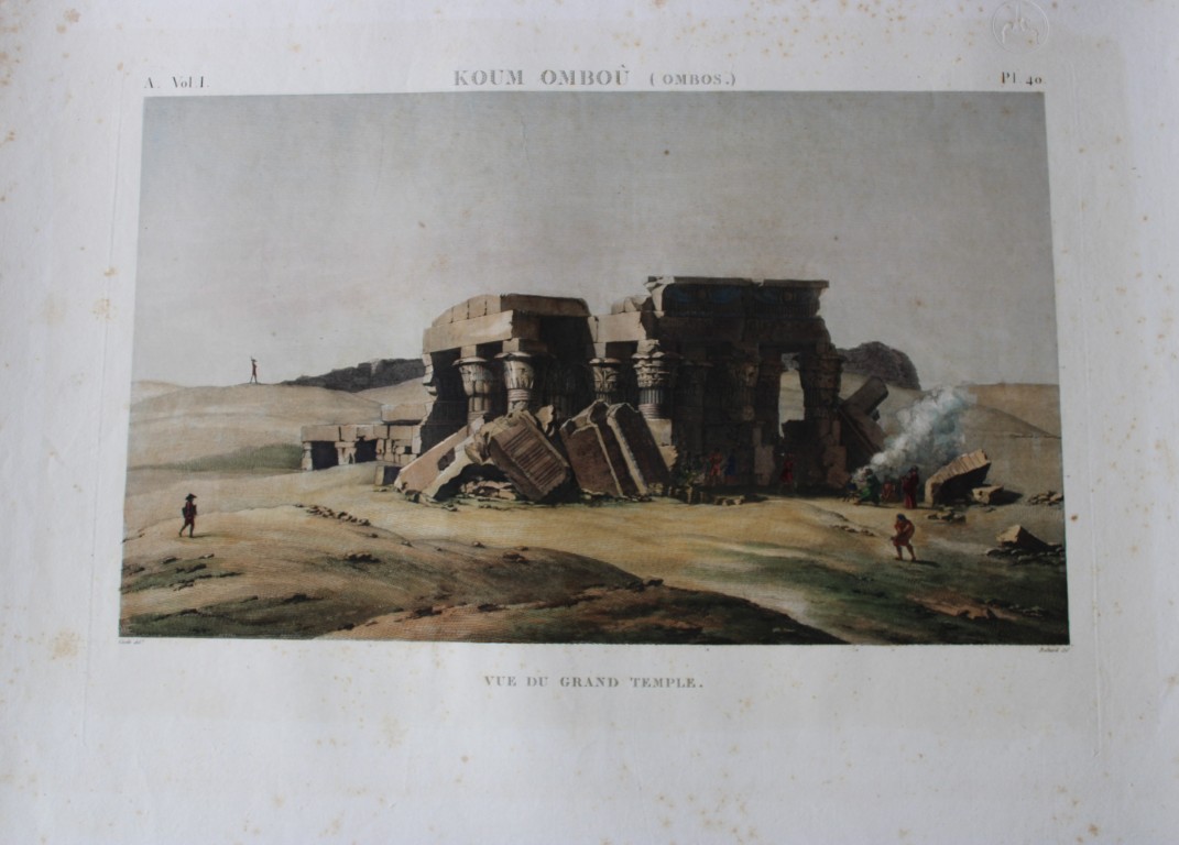 Description de l'Egypte - Grand Temple, Kom Ombo 1820-29