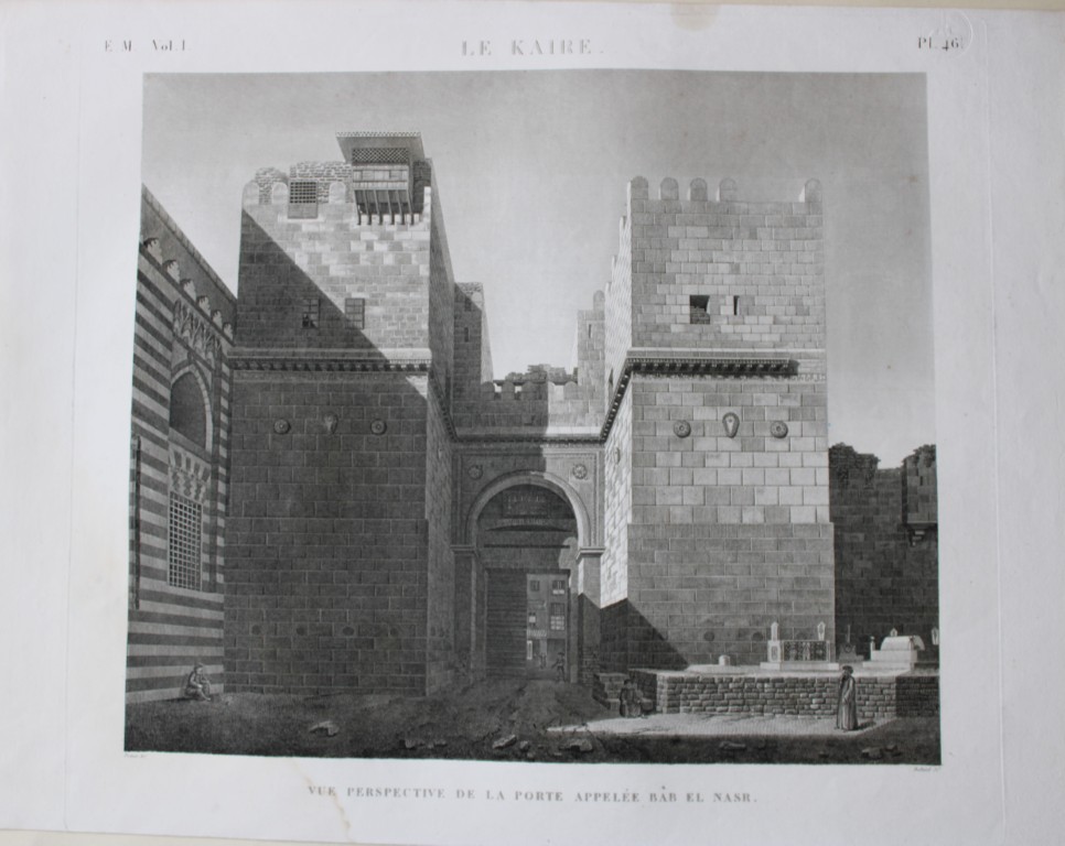 Description de l'Egypte - Bab el-Nasr, Cairo 1820-29